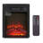 Freestanding Electric Fireplace Heater 1400W Ultra Thin Black Insert for Home 5.56"D x 18“ W x 17.13“ H