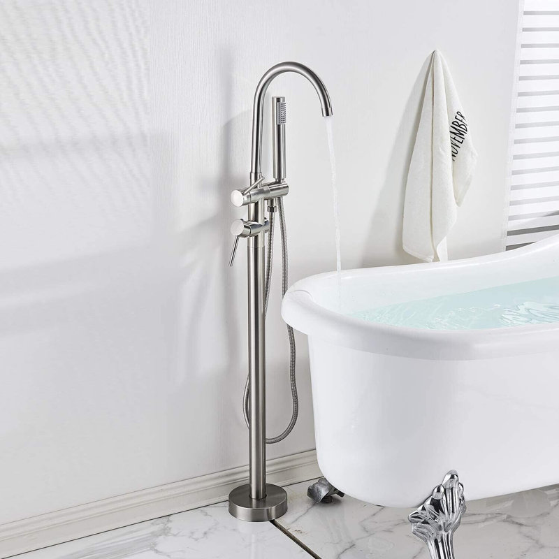 2 Handle Waterfall Faucet, Brushed Nickel