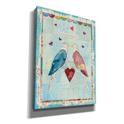 «Love Birds» par Courtney Prahl, art mural sur toile
