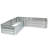 Katherynn L-Shaped Galvanized Steel Raised Garden Bed - 59.5" x 59.5" x 11.75" - Silver-1686986468
