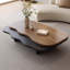 Table basse en bois massif de style Wabi-sabi-4659975