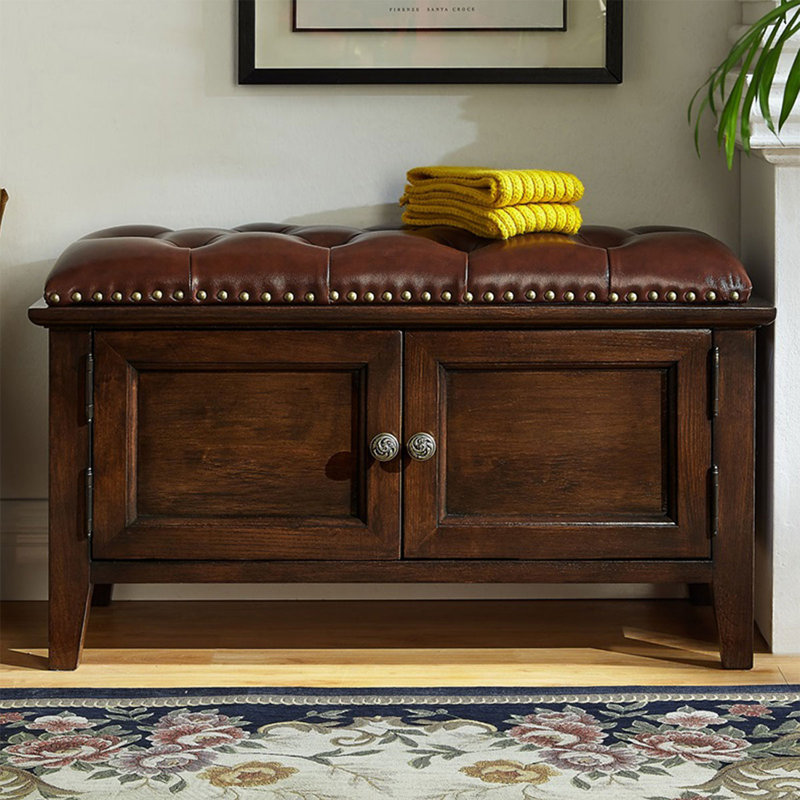 Banc rembourré brun, Brown