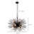 Hartenstein 12 - Light Matte Black/Brown Sputnik Pendant-428122619