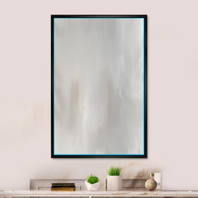 Colorfields in Shades of Gray and Beige - Picture Frame Print on Canvas