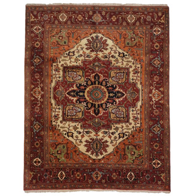 Oriental Area Rug in Beige