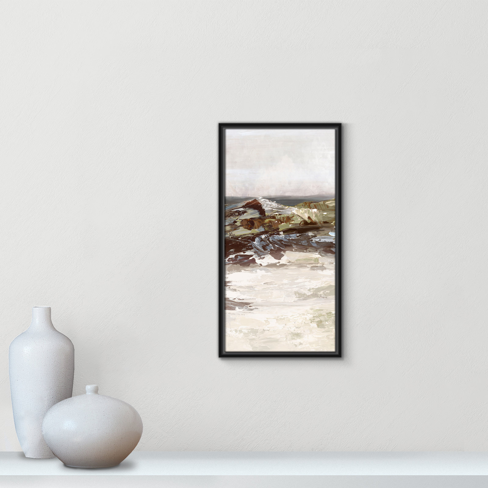 Stoney Peak Print by , 25.5" H x 13.5" W, Black
