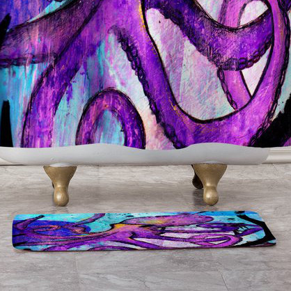 Tapis de bain octopus