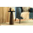 Modern Black & Walnut Wood Accent Table
