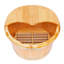 Seau de bain en bois