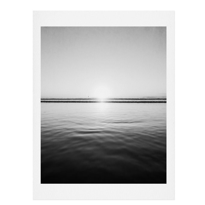 Mer calme, reproduction de photo, H 20 po x l 16 po x P 0,12 po