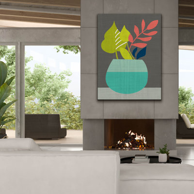 Epic Graffiti 'Clay Pot 2' by Chariklia Zarris Canvas Wall Art