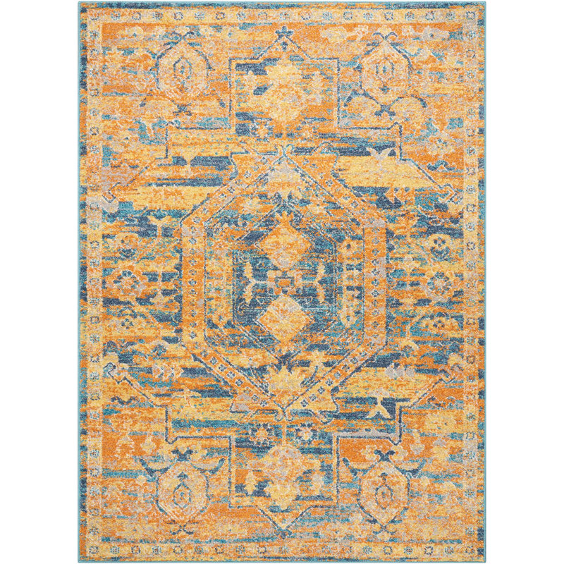 Verda Oriental Indoor Rug, Rectangle 3'9" x 5'9"