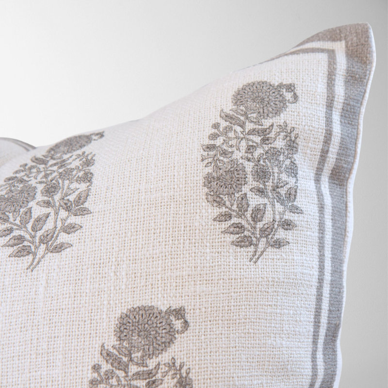 Floral Cotton Pillow Cover