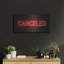 Art mural en métal Latitude Run «Cancled In Neon Red» par Luxe Portfolio-775046780