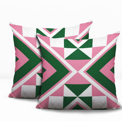 Stan 2 Sets Indoor/Outdoor Reversible Pillow