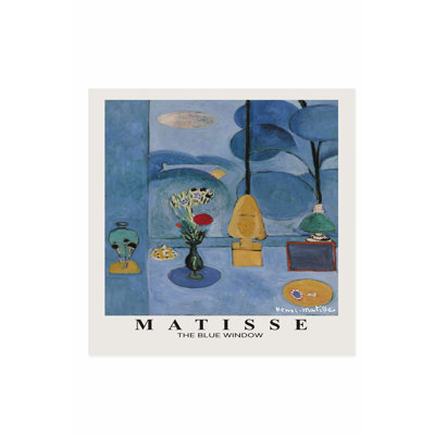 «Architecture and Buildings Henri Matisse The Blue Window Bohemian», reproduction d'art non encadrée