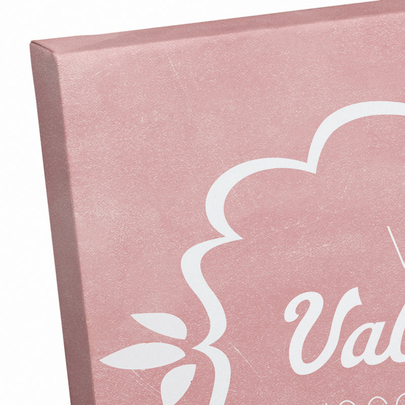 «Valentine Bakery», reproduction rose sur toile