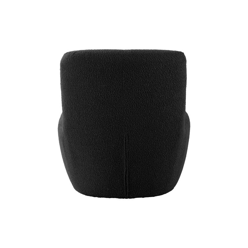 Wood Outdoor Lounge Chair, Black