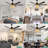 65 Inch Boho Ceiling Fan With Light And Remote, Farmhouse Wood Beaded DC Motor Ceiling Fan For Bedroom