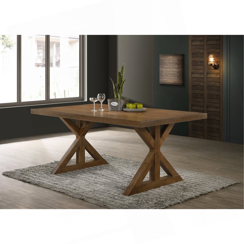 Table de salle à manger à tréteaux Farmhouse