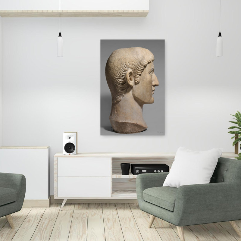 Empereur Constantin 1, art abstrait contemporain, H 36 po x l 24 po