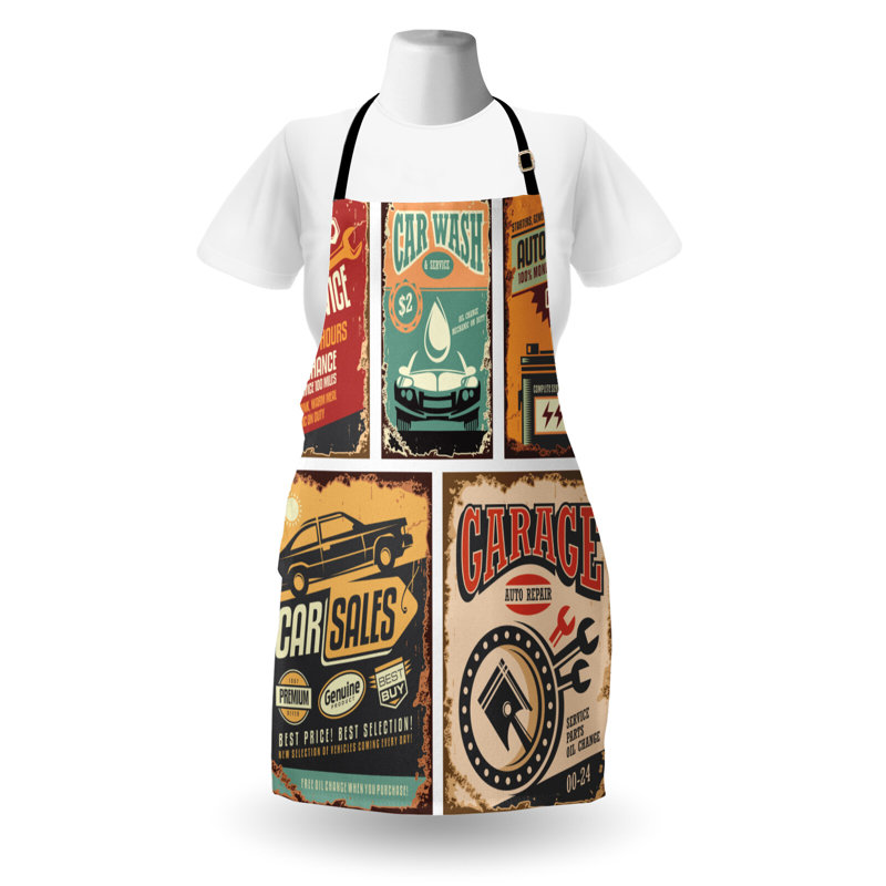 No Pattern Bib Apron