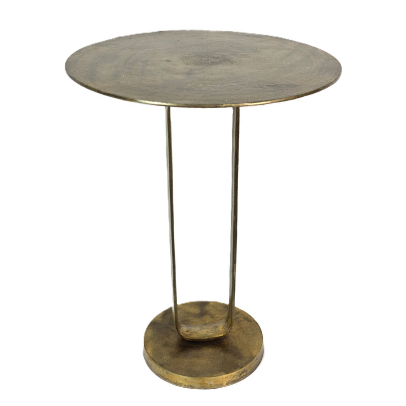 Monoloop/Stanza End Table Brass Antique