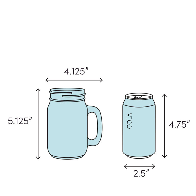 16 oz. Pot Mason, Oui