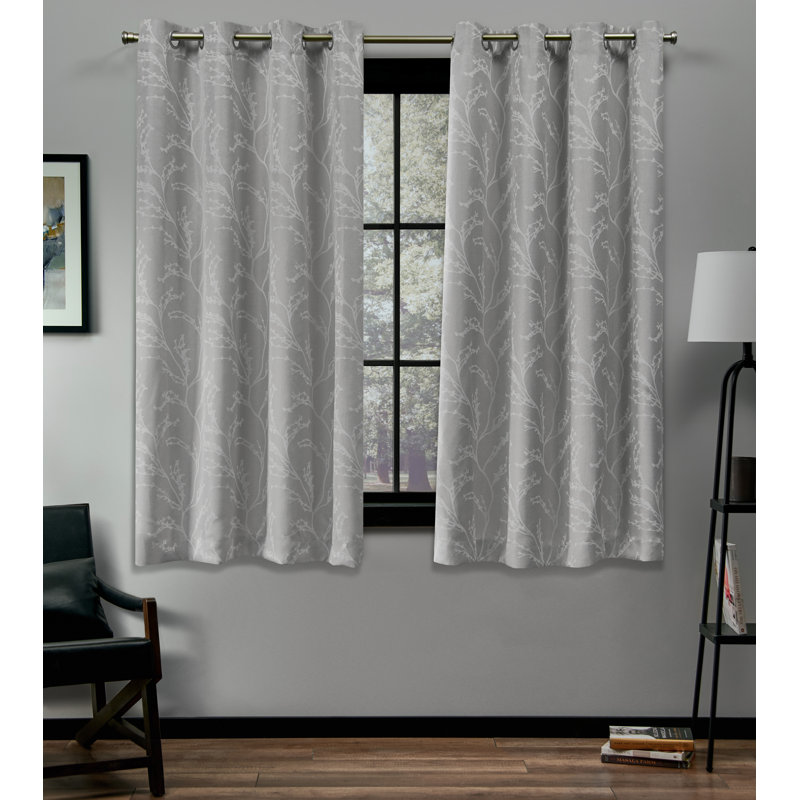 Paire de rideaux obscurcissant et isolant avec œillets Bellicent, Gris tourterelle, l 52" x L 63"