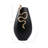 Mercer41 Curved Snake On Vase, Black/Gold-1019340090
