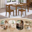 Deni 17" Wide Cross Back Dining Chairs-2081886377