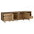 Boho TV Stand with Rattan Doors, Storage for 85 Inch TV