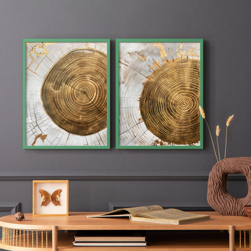 ABSTRACT Series CLXIX - Reproduction encadrée de qualité supérieure - prête à être accrochée - aucun clou requis - aucun clou requis