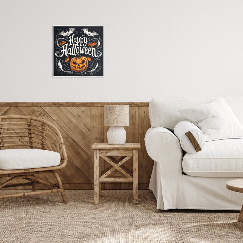 Plaque décorative «Happy Halloween with Ornate», design par Creative Studio