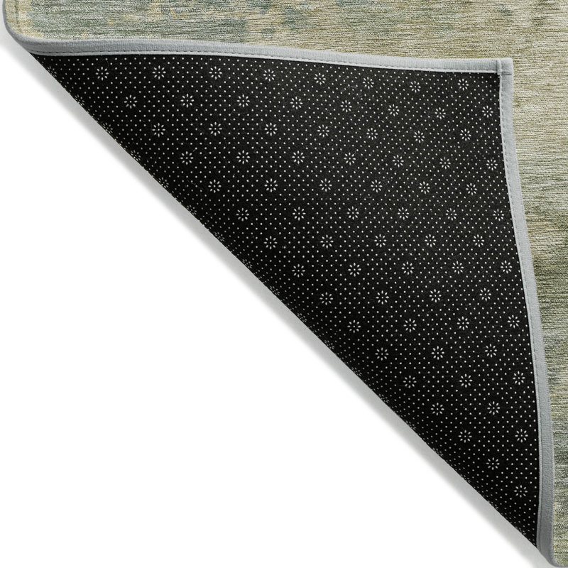 Tapis intérieur / extérieur lavable à la machine Xhevrie, Rectangle 5 pi x 7 pi 6 po