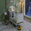 Lit plateforme simple en métal avec lumière, pour chambre d'enfant Lit simple en métal avec design rembourré et avec rangement-1562203349-1562203348