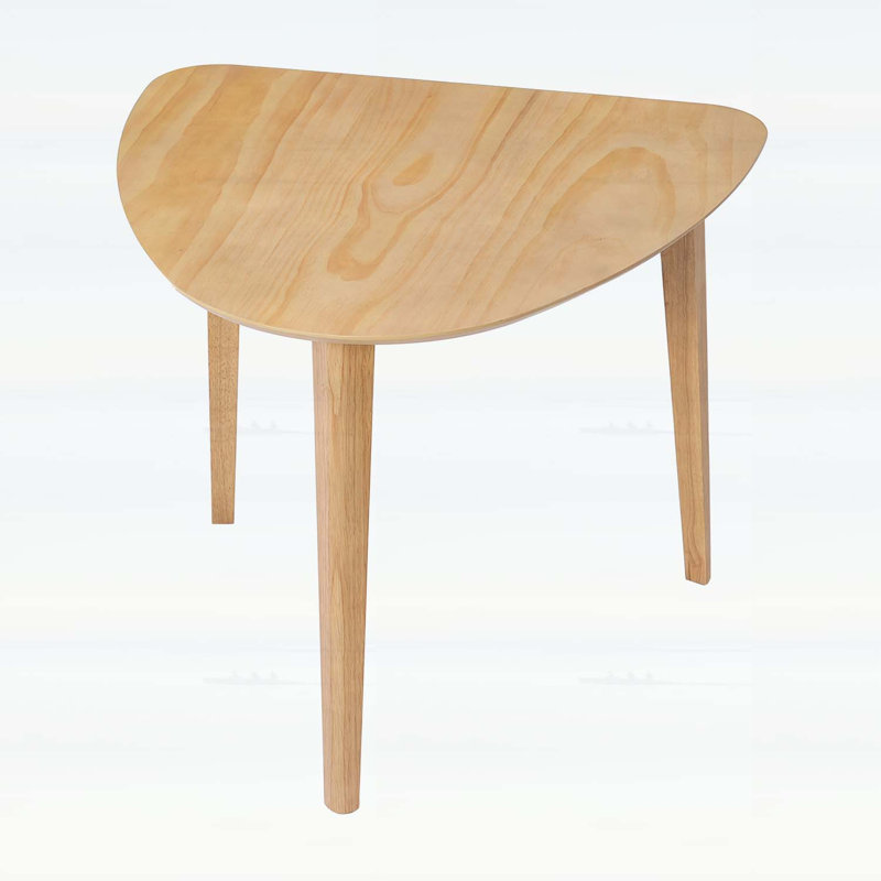 Triangular Wood Table