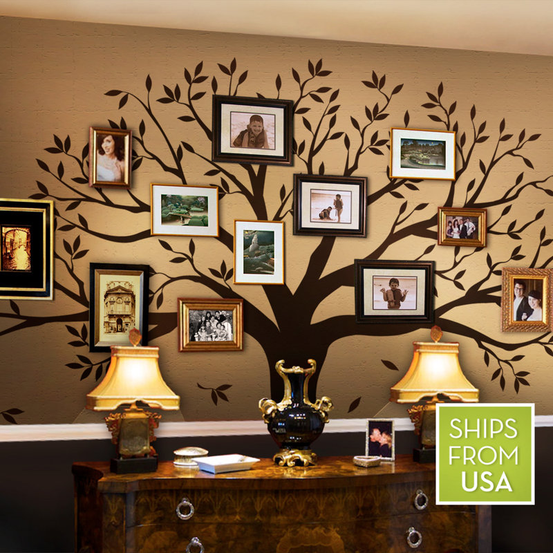 Décalcomanie murale Arbre généalogique, H 80 po x l 95 po