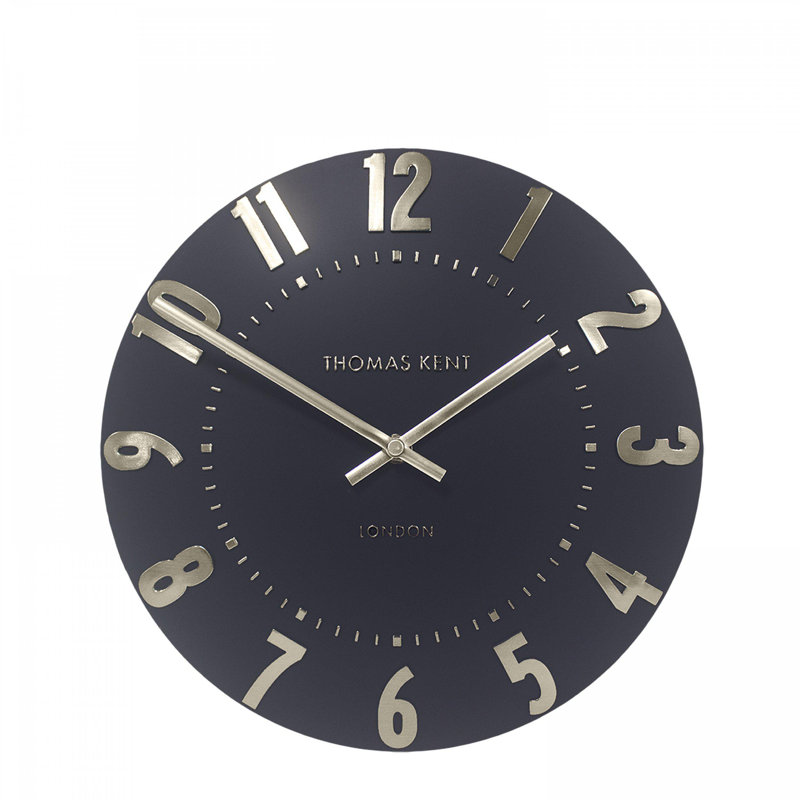 Metal Wall Clock, 30 cm H x 30 cm W x 3.5 cm D