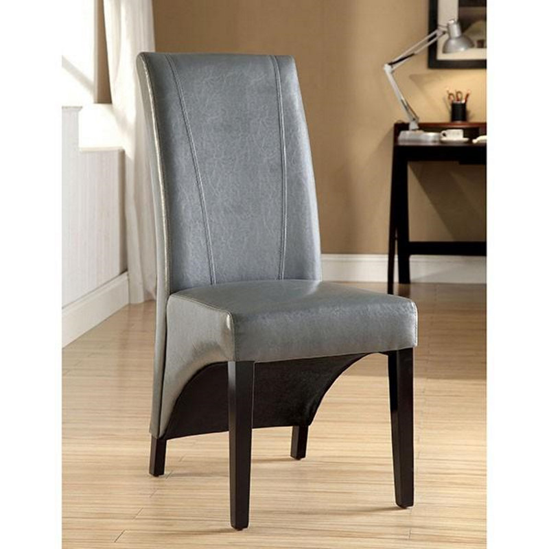 Chaise parsons rembourrée Foley, Gris