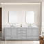 Meuble-lavabo autoportant avec cadre double en bois massif 84 po-671296733-671296734