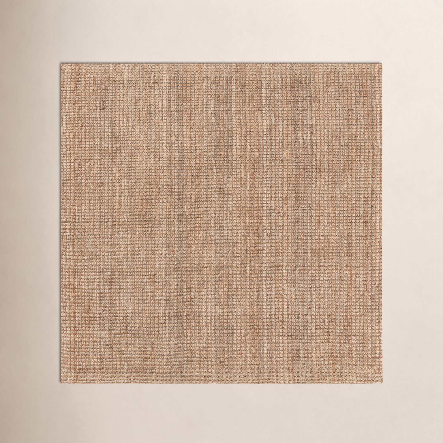 Asta Natural Hand-Loomed Jute Rug, Square 8'