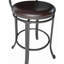 Roni Swivel Upholstered Counter Stool with Metal Frame-812419150