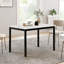 5 Piece Metal Dining Set With Laminated Faux Marble Top, Dining Table With 4 Chairs-1542292107-1542292105