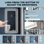 Aluminum Frame Led Frontlight And Backlight Bathroom Vanity Mirror, Anti-fog/stepless Dimmable/3 Colours Adjustable-647492086-647492082