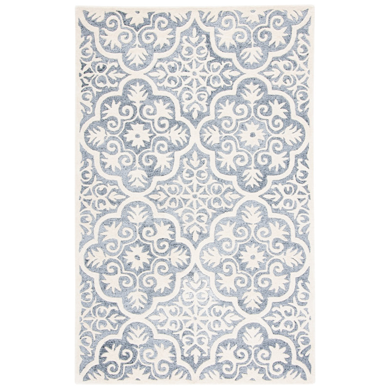 Tapis en laine et coton touffeté à la main Metro, Rectangle 3 pi x 5 pi