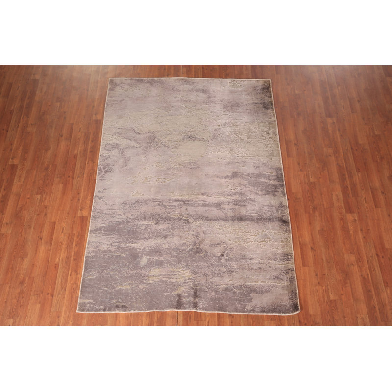 Tapis abstrait en laine Earth Tone