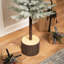 Arbre de Noël artificiel mince pin floqué Norfolk, 4,5 pi, non éclairé