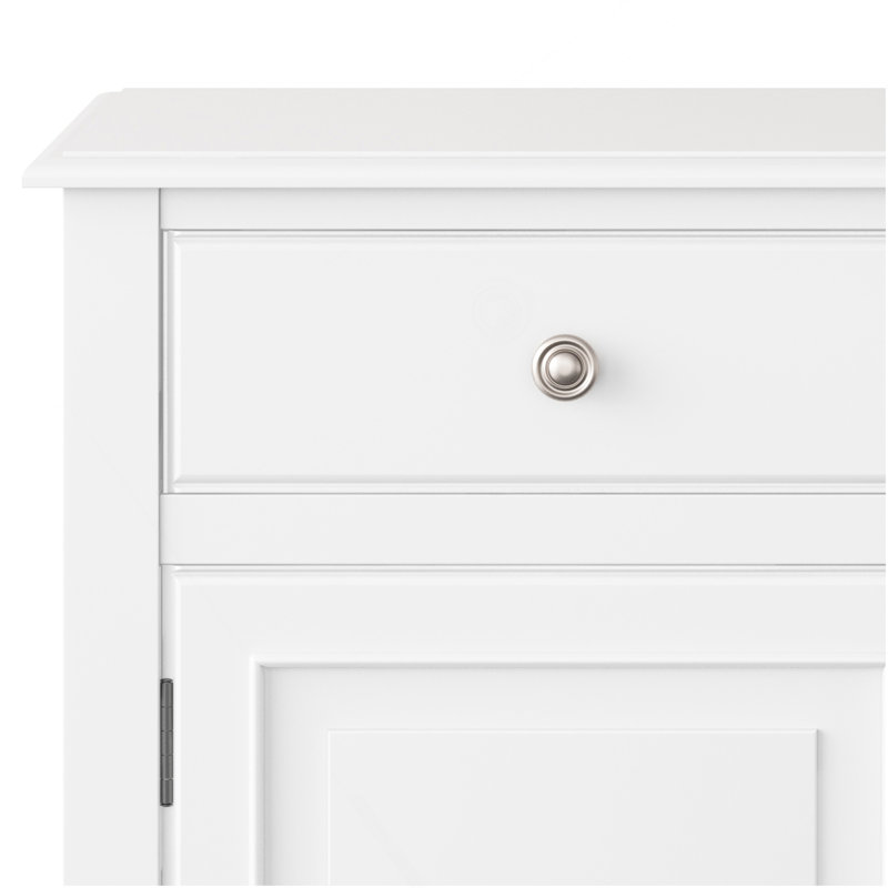 Armoire de rangement en bois Connaught, White