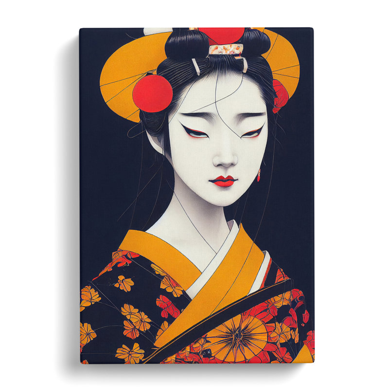 Modern Geisha No.4 - Wrapped Canvas, 76cm H x 50cm W x 3cm D
